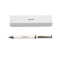 Promotional gift custom metal pen logo white ball point pen with paper pen box